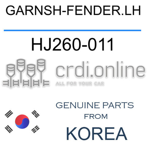 GARNSH-FENDER.LH [ORIGINAL] HJ260-011 HJ260011 HJ260 011