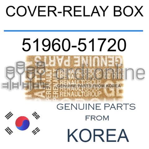 COVER-RELAY BOX [ORIGINAL] 51960-51720 5196051720 51960 51720