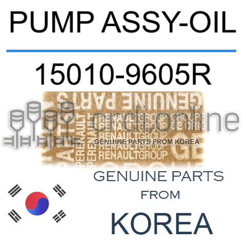 PUMP ASSY-OIL [ORIGINAL] 15010-9605R 150109605R 15010 9605R