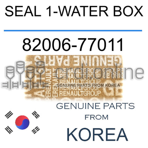 SEAL 1-WATER BOX [ORIGINAL] 82006-77011 8200677011 82006 77011
