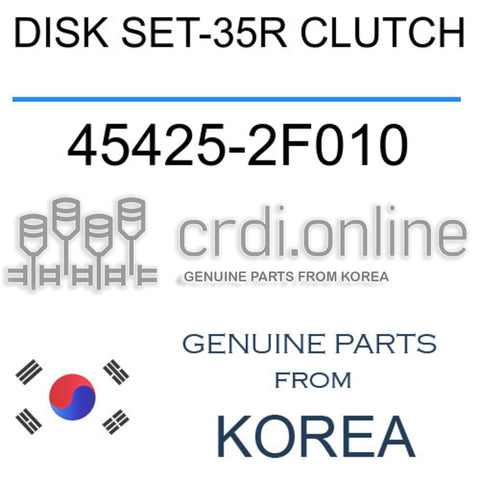[ORIGINAL] DISK SET-35R CLUTCH 45425-2F010 454252F010 45425 2F010