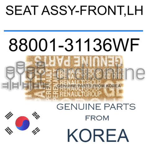 SEAT ASSY-FRONT,LH [ORIGINAL] 88001-31136WF 8800131136WF 88001 31136WF
