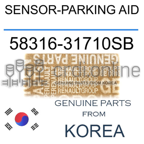 SENSOR-PARKING AID [ORIGINAL] 58316-31710SB 5831631710SB 58316 31710SB