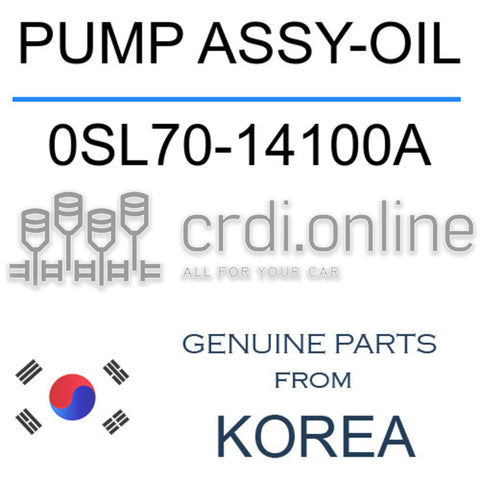 PUMP ASSY-OIL 0SL70-14100A 0SL7014100A 0SL70 14100A