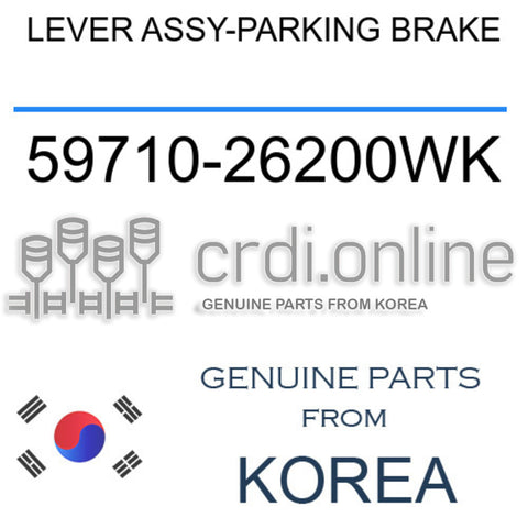 LEVER ASSY-PARKING BRAKE [ORIGINAL] 59710-26200WK 5971026200WK 59710 26200WK