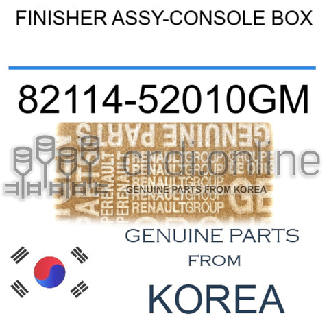 FINISHER ASSY-CONSOLE BOX [ORIGINAL] 82114-52010GM 8211452010GM 82114 52010GM