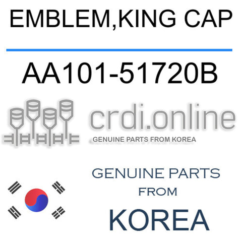 EMBLEM,KING CAP [ORIGINAL] AA101-51720B AA10151720B AA101 51720B