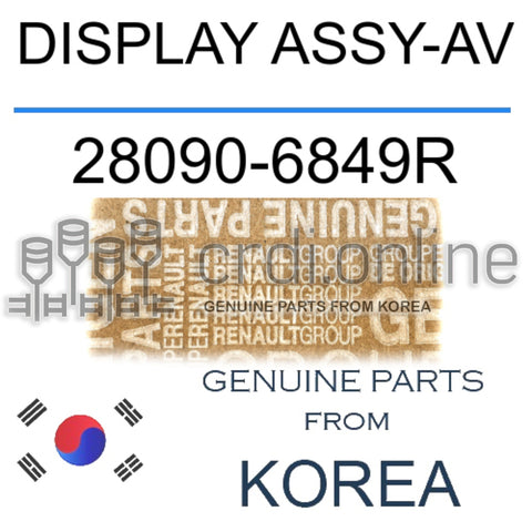 DISPLAY ASSY-AV [ORIGINAL] 28090-6849R 280906849R 28090 6849R