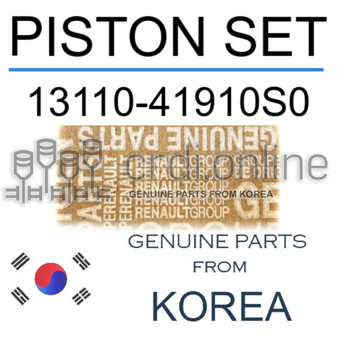 PISTON SET [ORIGINAL] 13110-41910S0 1311041910S0 13110 41910S0