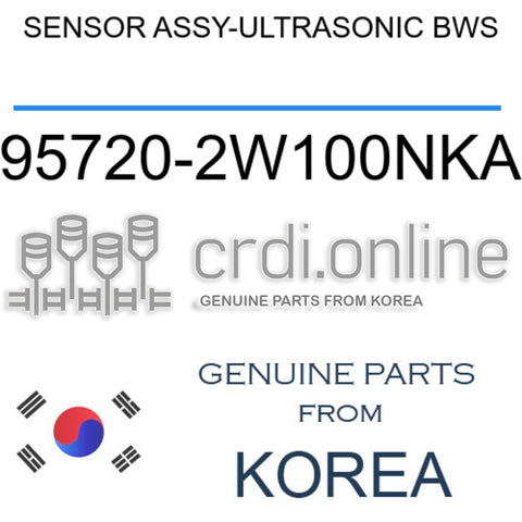 SENSOR ASSY-ULTRASONIC BWS [ORIGINAL] 95720-2W100NKA 957202W100NKA 95720 2W100NKA