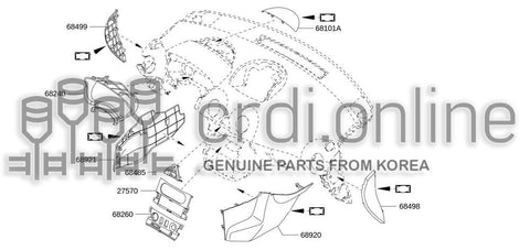 MASK-INSTRUMENTRH 68498-JY00A 68498JY00A 68498 JY00A