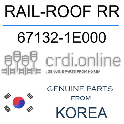 RAIL-ROOF RR 67132-1E000 671321E000 67132 1E000
