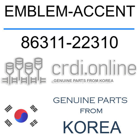 EMBLEM-ACCENT [ORIGINAL] 86311-22310 8631122310 86311 22310