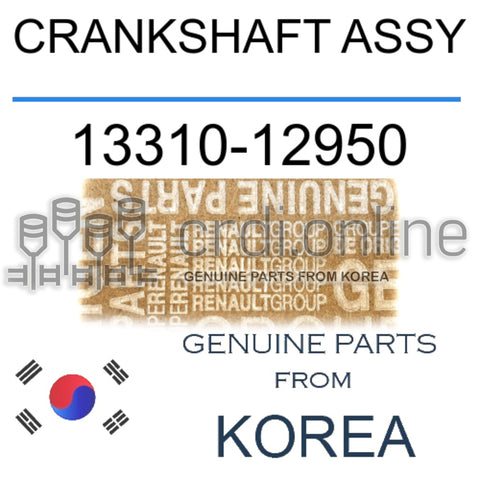 CRANKSHAFT ASSY [ORIGINAL] 13310-12950 1331012950 13310 12950