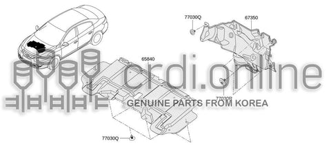 DAMPER-HOOD 65840-0015R 658400015R 65840 0015R