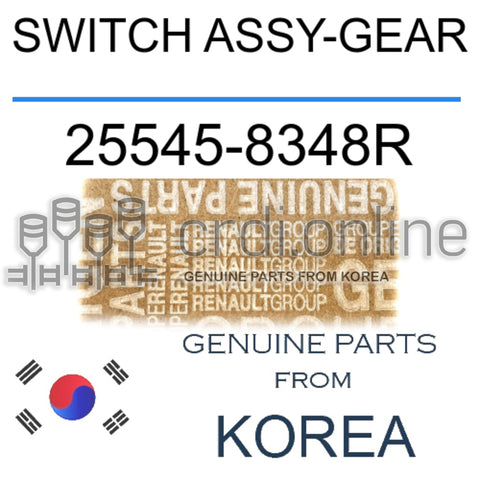 SWITCH ASSY-GEAR [ORIGINAL] 25545-8348R 255458348R 25545 8348R