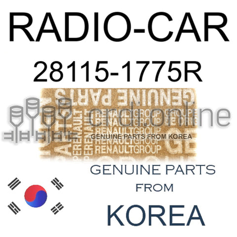 RADIO-CAR [ORIGINAL] 28115-1775R 281151775R 28115 1775R