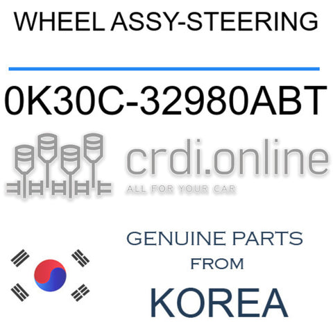 WHEEL ASSY-STEERING 0K30C-32980ABT 0K30C32980ABT 0K30C 32980ABT