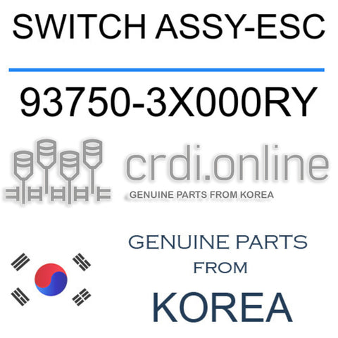 SWITCH ASSY-ESC [ORIGINAL] 93750-3X000RY 937503X000RY 93750 3X000RY