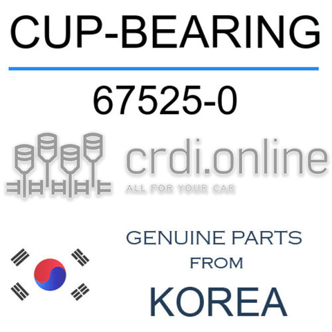 CUP-BEARING [ORIGINAL] 67525-0 675250 67525 0