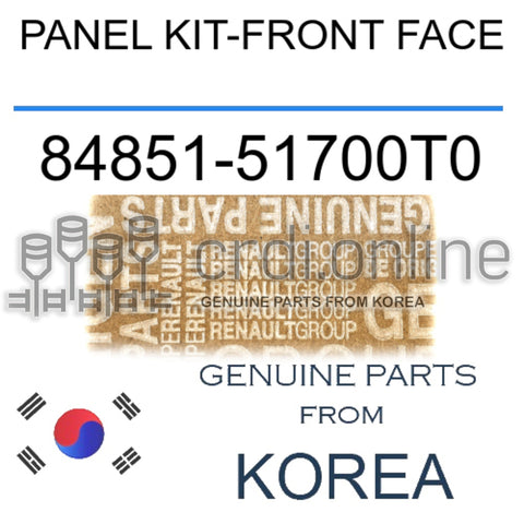 PANEL KIT-FRONT FACE [ORIGINAL] 84851-51700T0 8485151700T0 84851 51700T0
