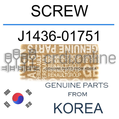 SCREW [ORIGINAL] J1436-01751 J143601751 J1436 01751