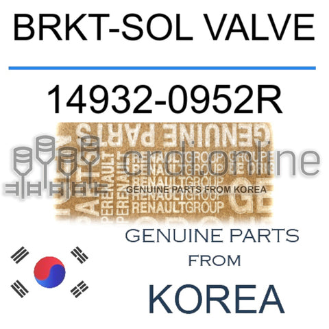 BRKT-SOL VALVE [ORIGINAL] 14932-0952R 149320952R 14932 0952R