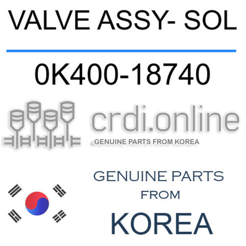 VALVE ASSY- SOL 0K400-18740 0K40018740 0K400 18740