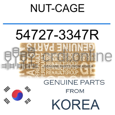 NUT-CAGE [ORIGINAL] 54727-3347R 547273347R 54727 3347R