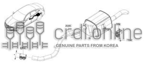 MUFFLER ASSY-EXHAUSTREAR 20100-7499R 201007499R 20100 7499R