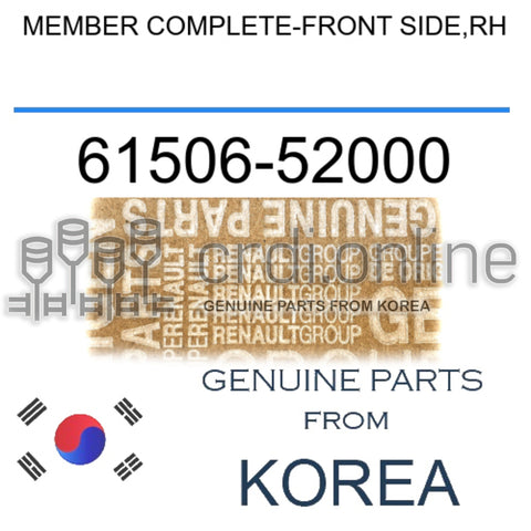MEMBER COMPLETE-FRONT SIDE,RH [ORIGINAL] 61506-52000 6150652000 61506 52000