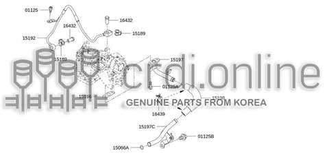 CLAMP-HOSE [ORIGINAL] 16439-V500C 16439V500C 16439 V500C