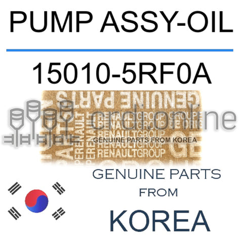 PUMP ASSY-OIL [ORIGINAL] 15010-5RF0A 150105RF0A 15010 5RF0A