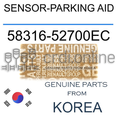 SENSOR-PARKING AID [ORIGINAL] 58316-52700EC 5831652700EC 58316 52700EC