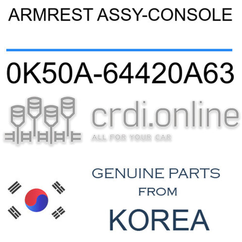 ARMREST ASSY-CONSOLE 0K50A-64420A63 0K50A64420A63 0K50A 64420A63