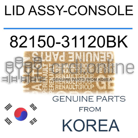 LID ASSY-CONSOLE [ORIGINAL] 82150-31120BK 8215031120BK 82150 31120BK