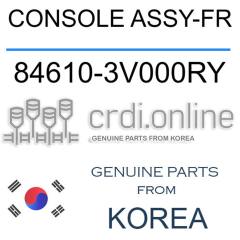 CONSOLE ASSY-FR [ORIGINAL] 84610-3V000RY 846103V000RY 84610 3V000RY