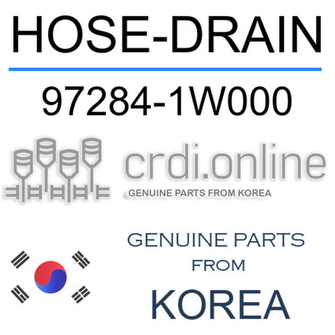 HOSE-DRAIN 97284-1W000 972841W000 97284 1W000