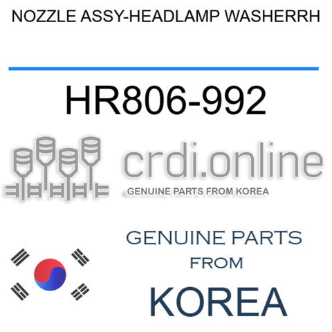 [ORIGINAL] NOZZLE ASSY-HEADLAMP WASHERRH HR806-992 HR806992 HR806 992