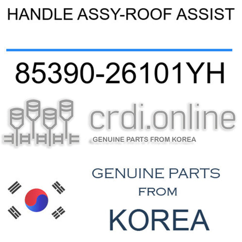HANDLE ASSY-ROOF ASSIST [ORIGINAL] 85390-26101YH 8539026101YH 85390 26101YH