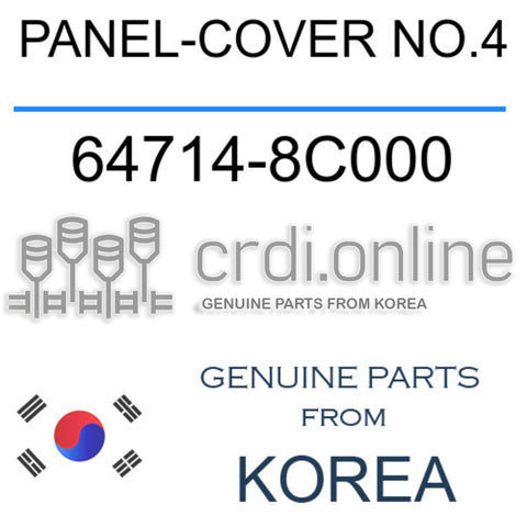 PANEL-COVER NO.4 [ORIGINAL] 64714-8C000 647148C000 64714 8C000