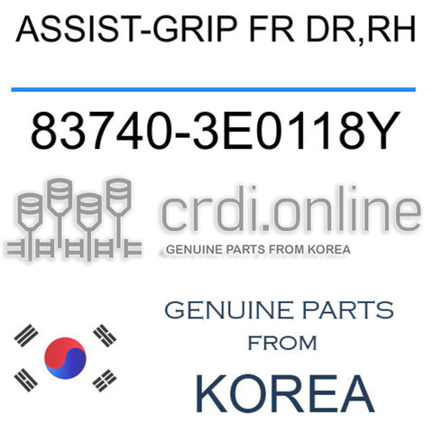 ASSIST-GRIP FR DR,RH 83740-3E0118Y 837403E0118Y 83740 3E0118Y