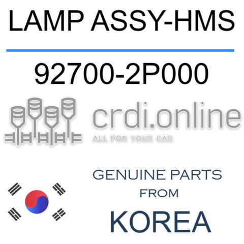 LAMP ASSY-HMS [ORIGINAL] 92700-2P000 927002P000 92700 2P000