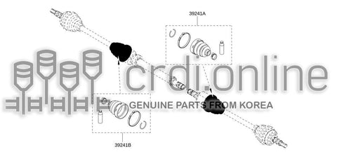 REPAIR KIT-DUST BOOTINNER RH 39241-0074R 392410074R 39241 0074R