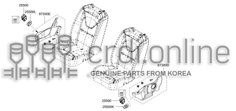 FINISHER-FRONT SEAT HOUSING LH 87380-5563R 873805563R 87380 5563R