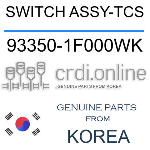 SWITCH ASSY-TCS [ORIGINAL] 93350-1F000WK 933501F000WK 93350 1F000WK