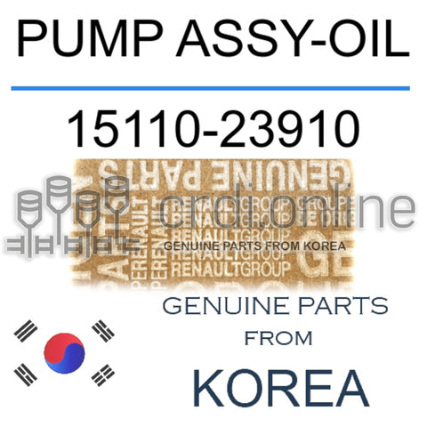 PUMP ASSY-OIL [ORIGINAL] 15110-23910 1511023910 15110 23910