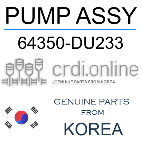 PUMP ASSY [ORIGINAL] 64350-DU233 64350DU233 64350 DU233