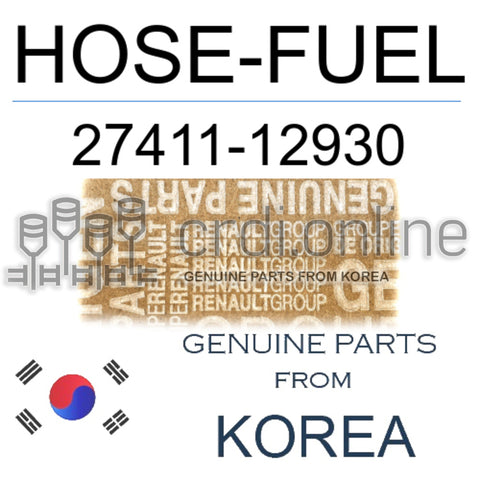 HOSE-FUEL [ORIGINAL] 27411-12930 2741112930 27411 12930