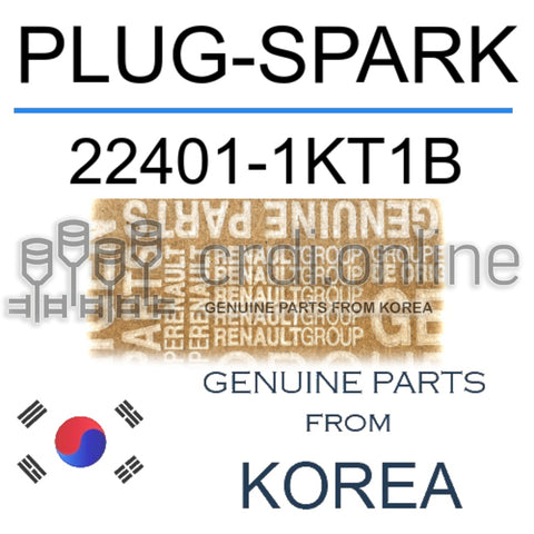 PLUG-SPARK [ORIGINAL] 22401-1KT1B 224011KT1B 22401 1KT1B